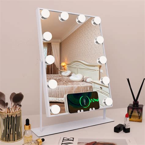 bluetooth lighted makeup mirror.